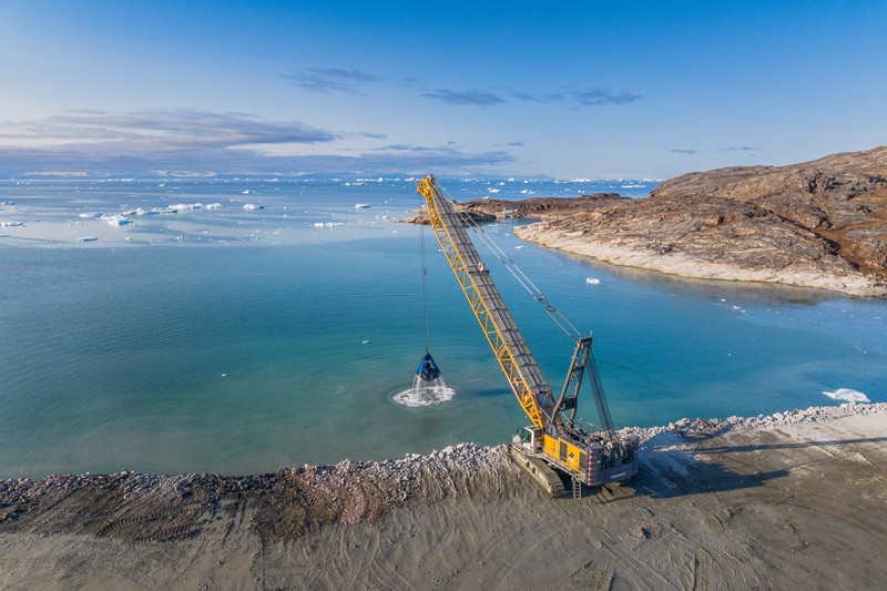 Liebherr is part of the largest construction project in Greenland's history