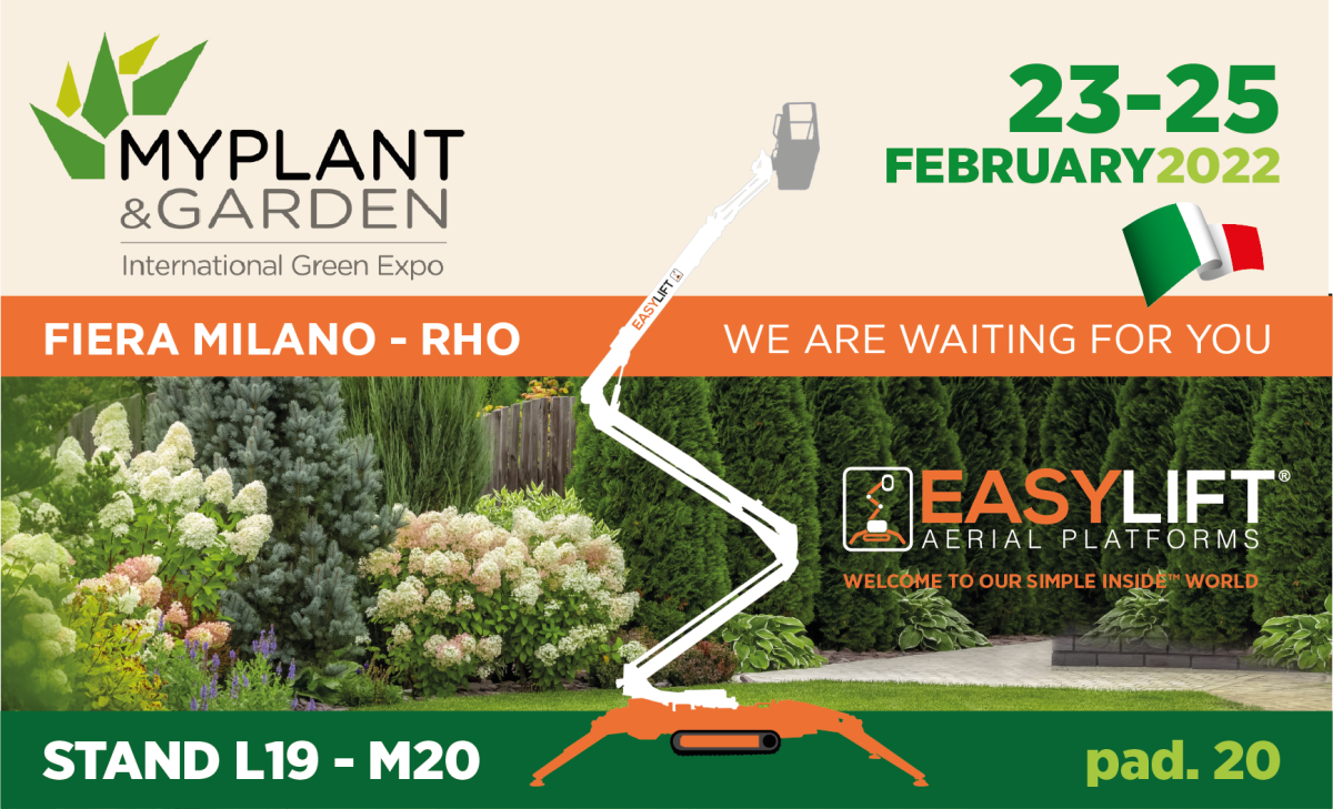 Easy Lift starts 2022 attending the Myplant & Garden trade show