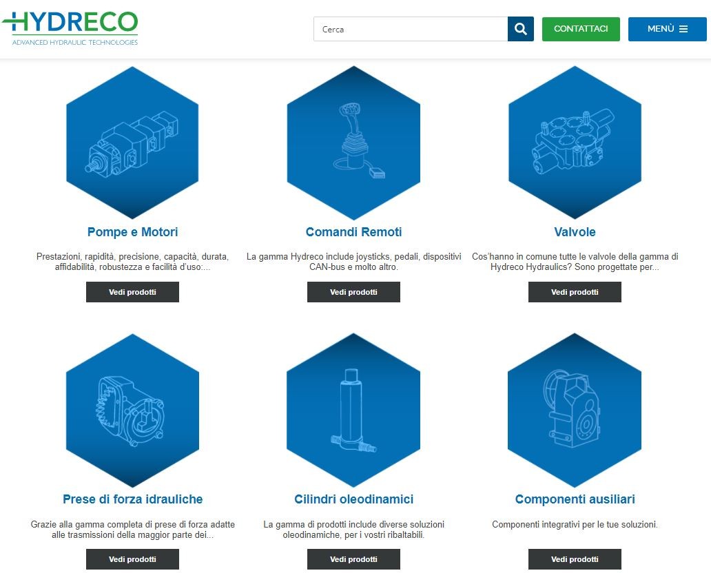 È online il nuovo sito di Hydreco Hydraulics