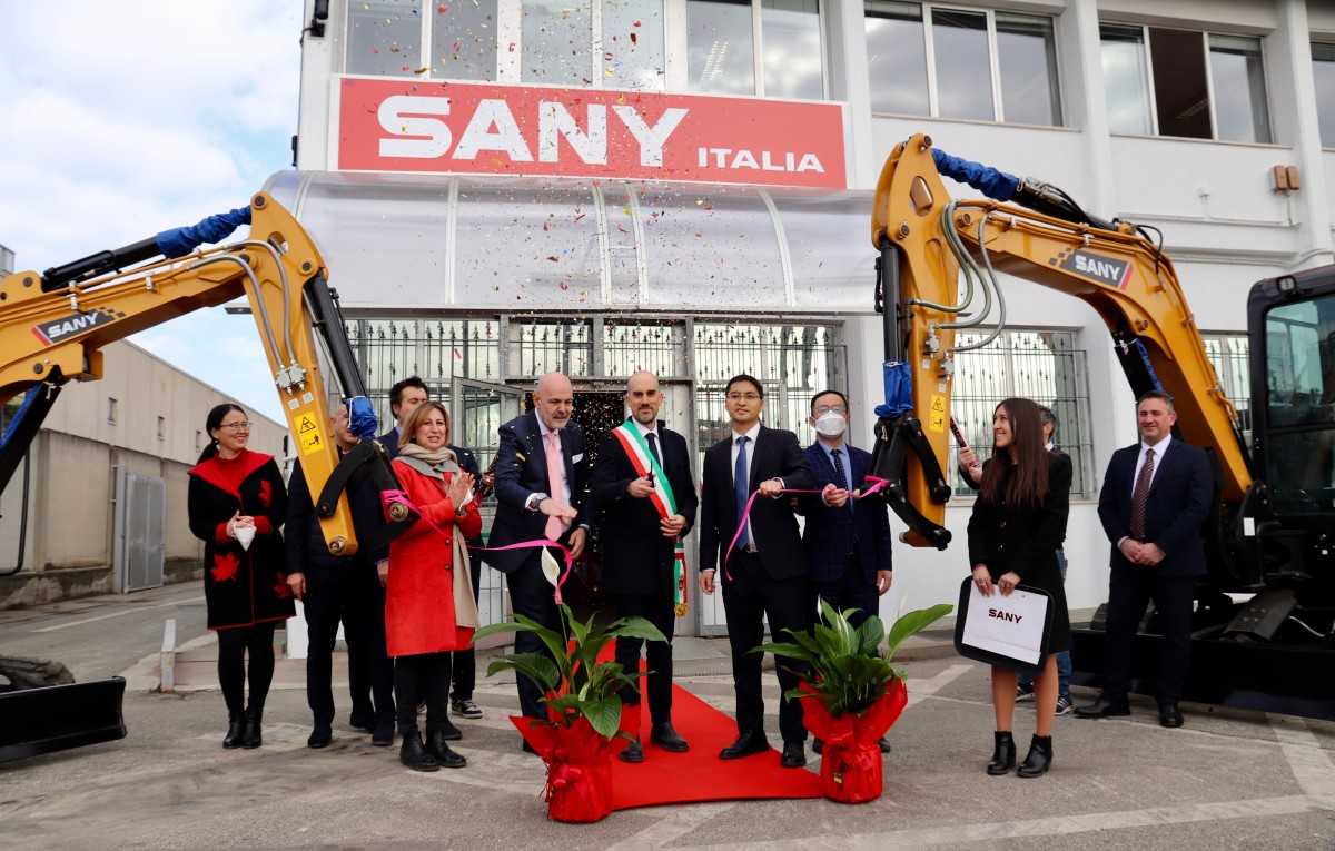 Inagurata ufficialmente la sede Sany Italia di Venaria Reale