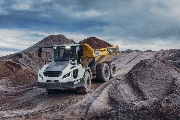 Danish construction company M.J. Eriksson relies on Liebherr TA 230 Litronic dump truck
