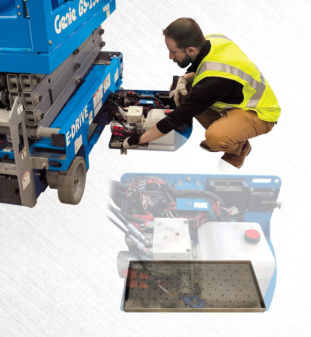 Genie lancia il sistema di contenimento dell'olio idraulico "Lift tools spill guard"