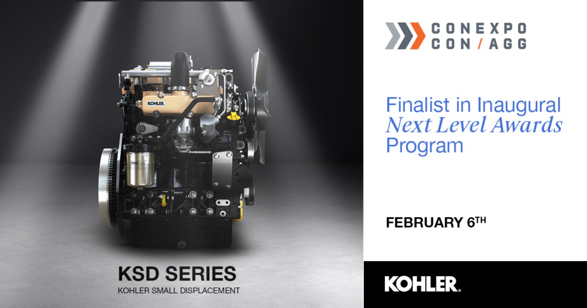 Kohler Energy - Engines is top 10 finalist at Conexpo 2023