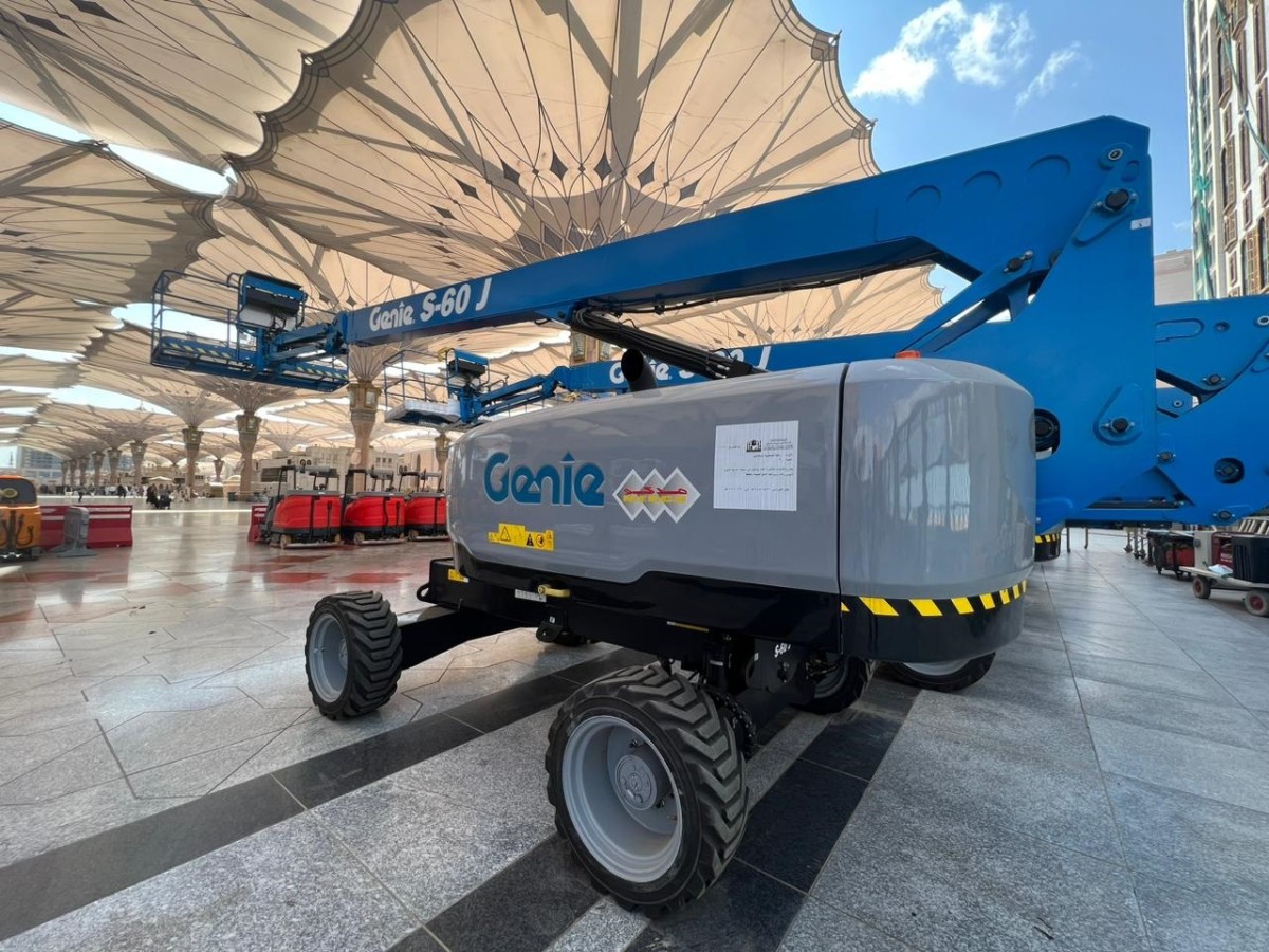 Genie aerial lifts for work at holy sites n Saudi Arabia