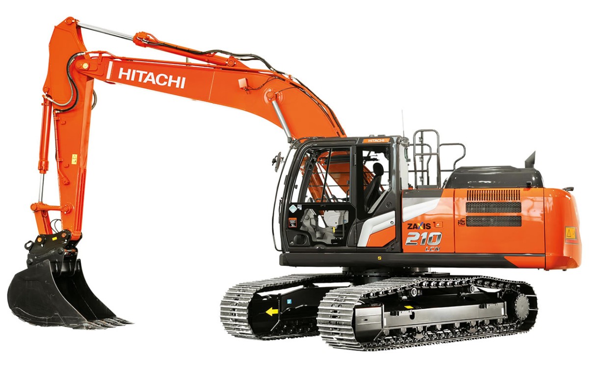 L'escavatore Hitachi ZX210LC-7 con controllo macchina 3D