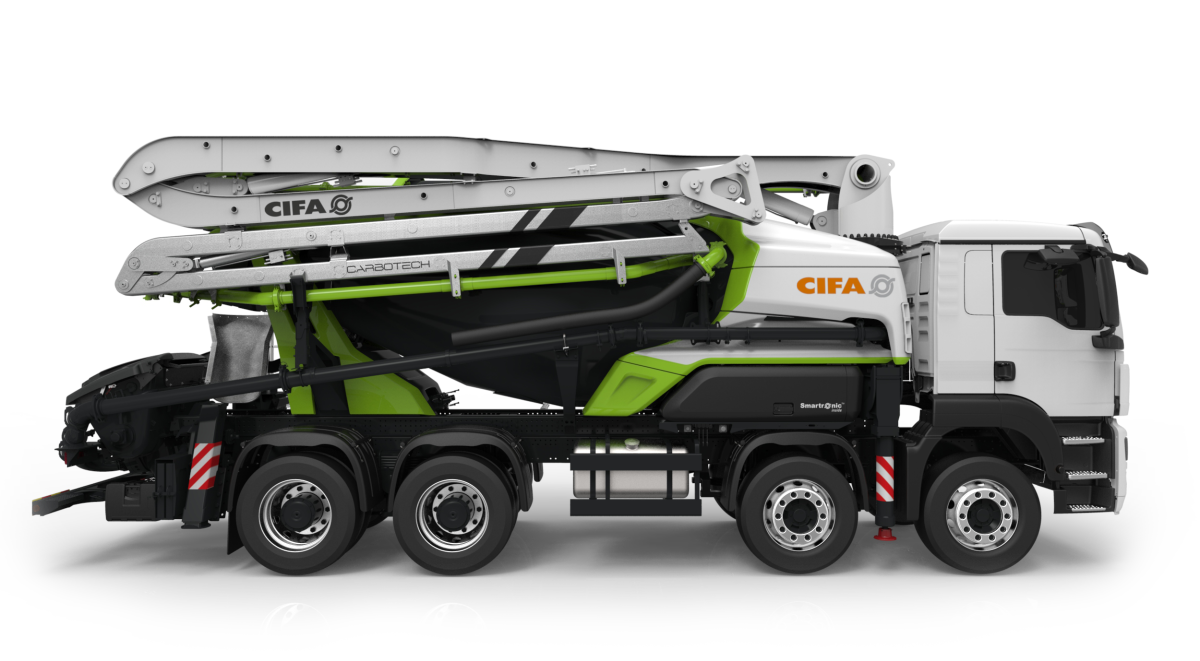 The new MK28E concrete mixer pump from the CIFA's electric brand Energya