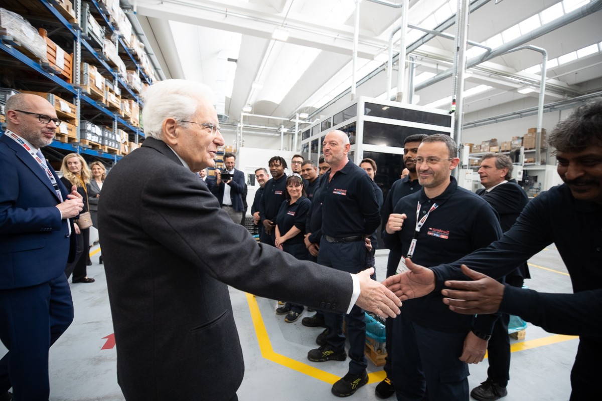 The President of the Italian Republic in the Mechatronic District