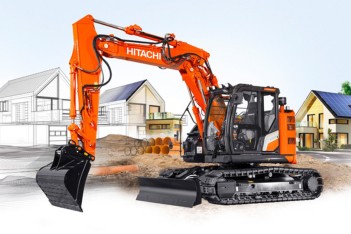 Per le aree urbane c'è il midi escavatore Hitachi ZX95USB-7