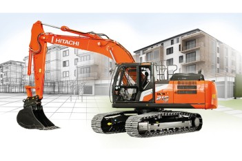 Per le aree urbane c'è il midi escavatore Hitachi ZX95USB-7