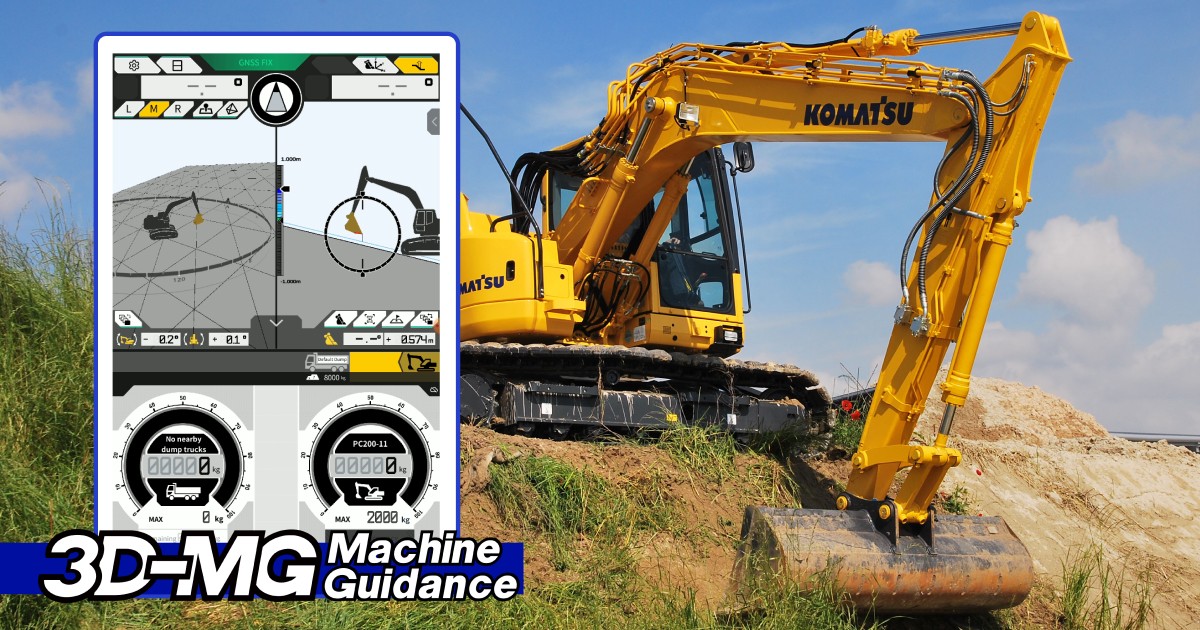 Komatsu presenta il kit Smart Construction 3D Machine Guidance