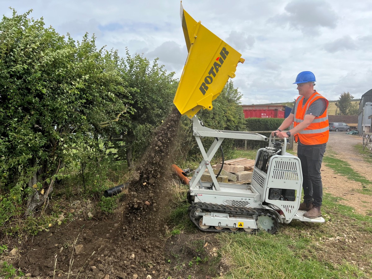 Rotair Tracked Mini-Dumpers: a not to be overlooked common-sense investment for construction and agriculture businesses