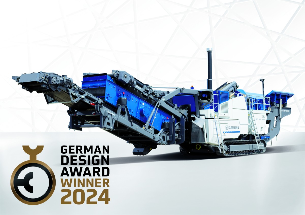 German Design Award for the impact crusher Kleeman MOBIREX MR 130(i) PRO