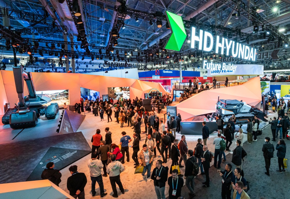 HD Hyundai showed the future of construction at CES 2024