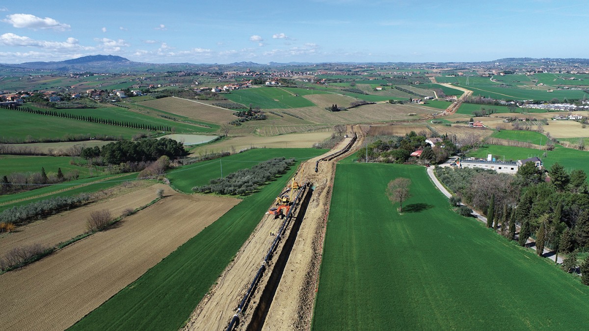 Il rifacimento del metanodotto Ravenna-Chieti con sistemi di scavo in 3D