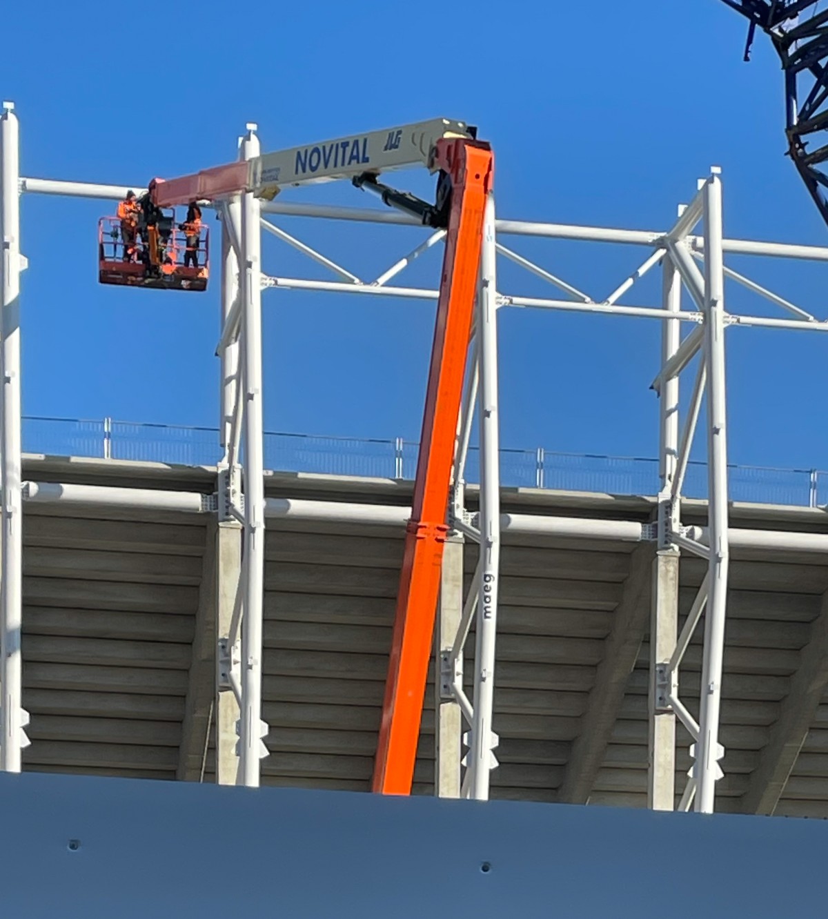 JLG all’opera per rinnovare lo stadio di Bergamo