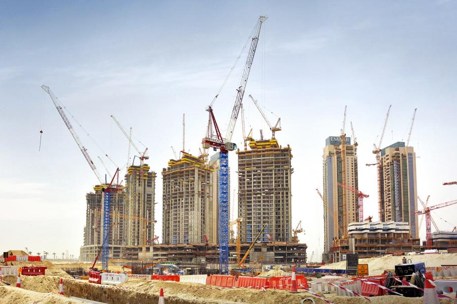 Nurol Construction installa cinque gru Raimondi a Dubai