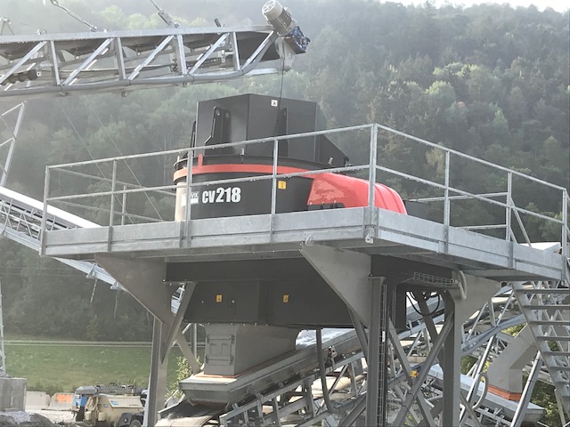Due macchine Sandvik al lavoro presso il Tunnel del Brennero