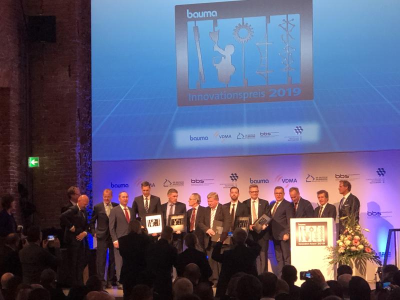 I vincitori degli Innovation Award assegnati al Bauma 2019