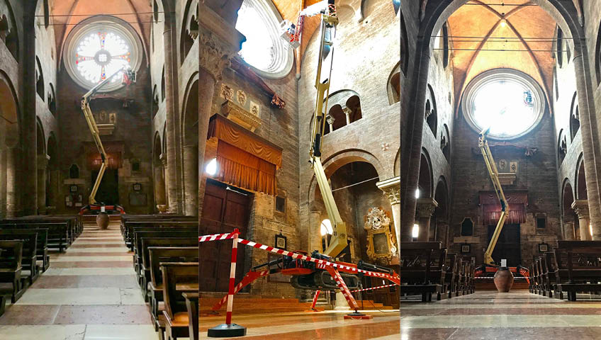 Cofiloc: un ragno JLG X23J per il Duomo di Modena