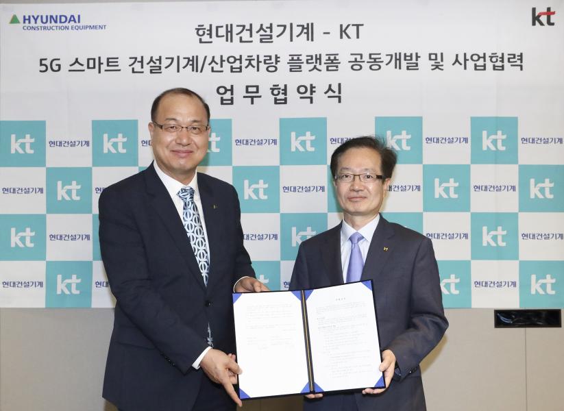 Hyundai Construction Equipment e KT: partnership per fornire soluzioni logistiche innovative 