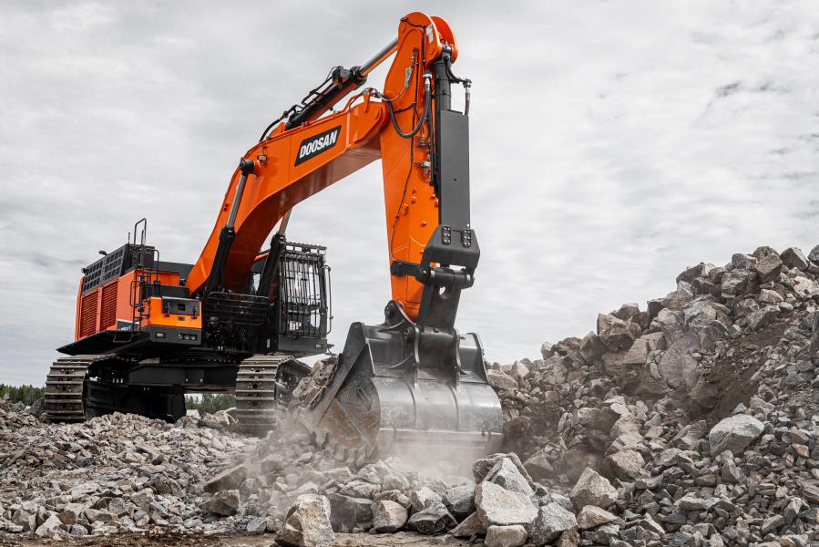 Doosan presenta il nuovo escavatore cingolato DX800LC-7 da 80 t 