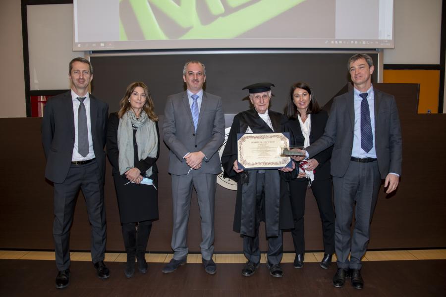 Il Politecnico di Torino conferisce ad Amilcare Merlo la laurea honoris causa in Ingegneria meccanica 