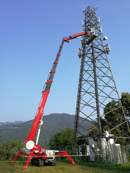 Piattaforme ragno Palazzani per l&rsquo;installazione e la manutenzione delle antenne 5G 