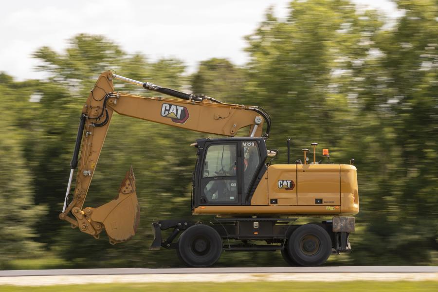 Il nuovo escavatore gommato Cat M320