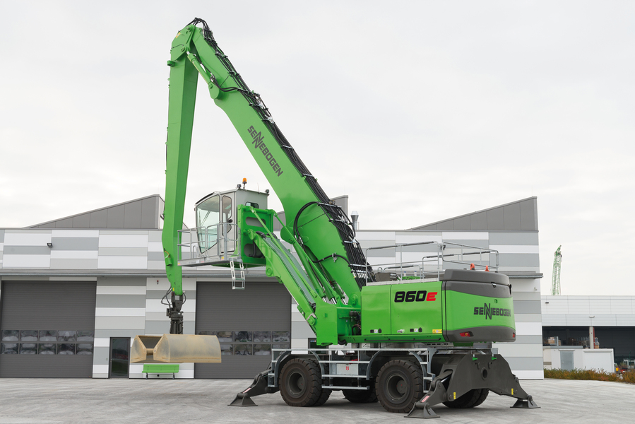 Material handlers for scrap handling and ports 
