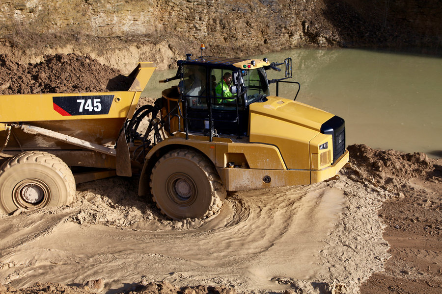 New features of CAT 745 truck 
