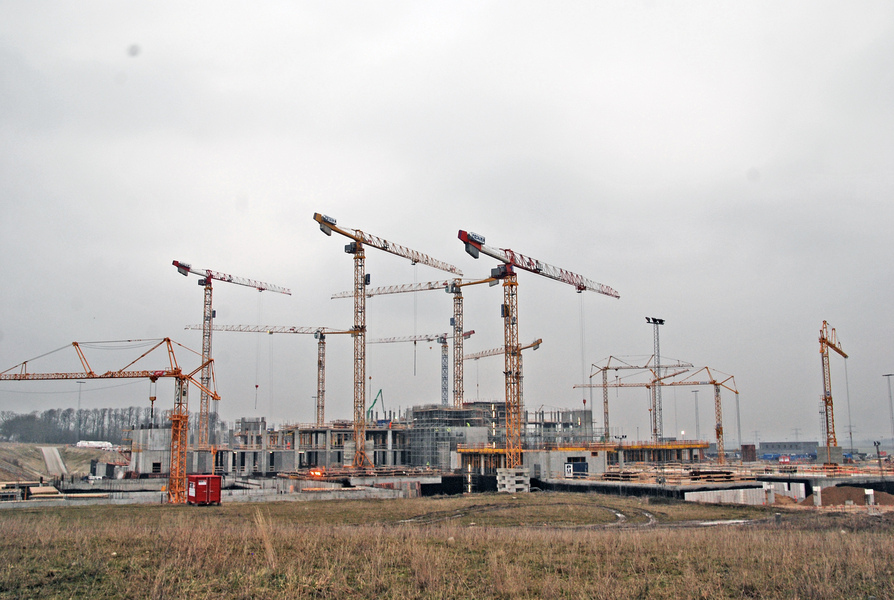 Fleet of Potain cranes in Denmark
