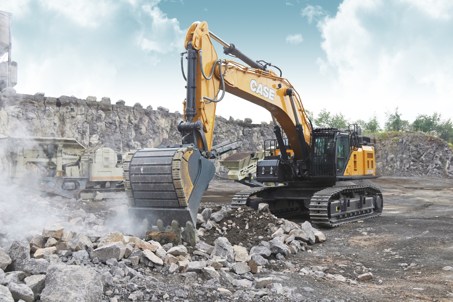 The new Case CX750D excavator 
