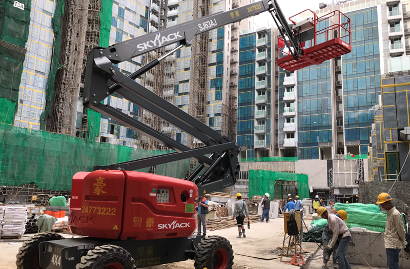 Skyjack&rsquo;s first 63AJ boom lift in Hong Kong 
