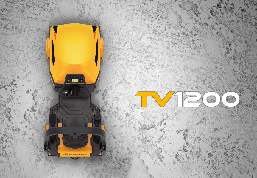 Mecalac TV1200 tandem vibrating compaction roller nominated for the innovation award for design at Bauma 2019 