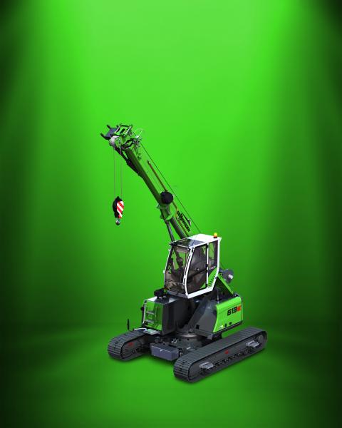 Sennebogen 613: 16 t telescopic crane with elevating cab and compact transport dimensions