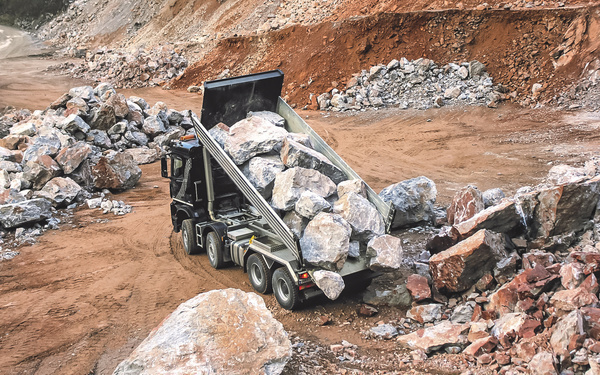 The MEILLER tipper for rock transport for the toughest jobs