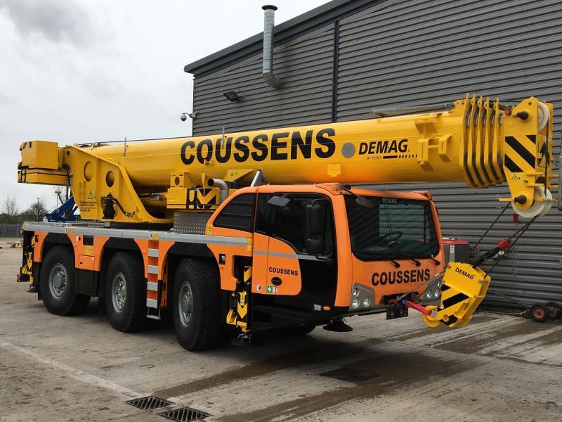 Featuring innovative lifting technology: Coussens takes delivery of Demag AC 60-3 and AC 100-4L all terrain cranes