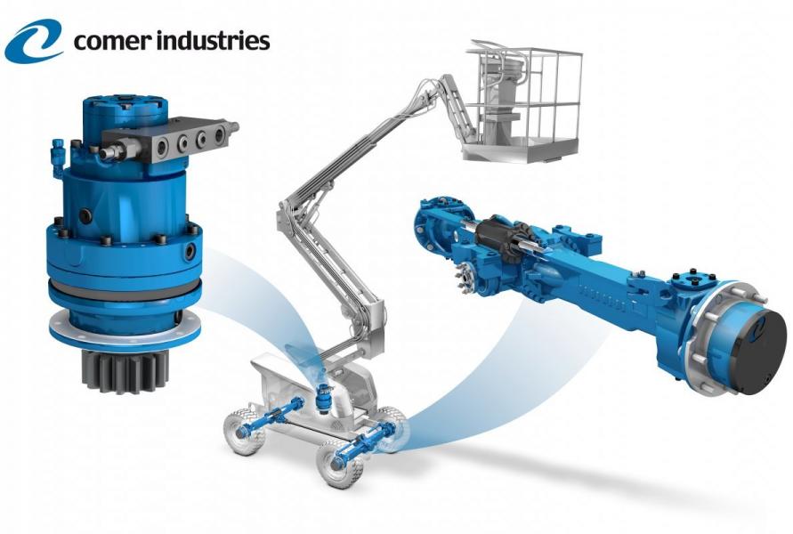 New P-10 axle-drives for aerial work platforms P-10 rigid & steering differential axles: multi- purpose transmission