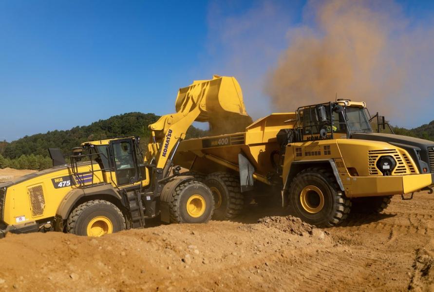Komatsu&rsquo;s new WA475-10 wheel loader increases fuel efficiency by up to 30%
