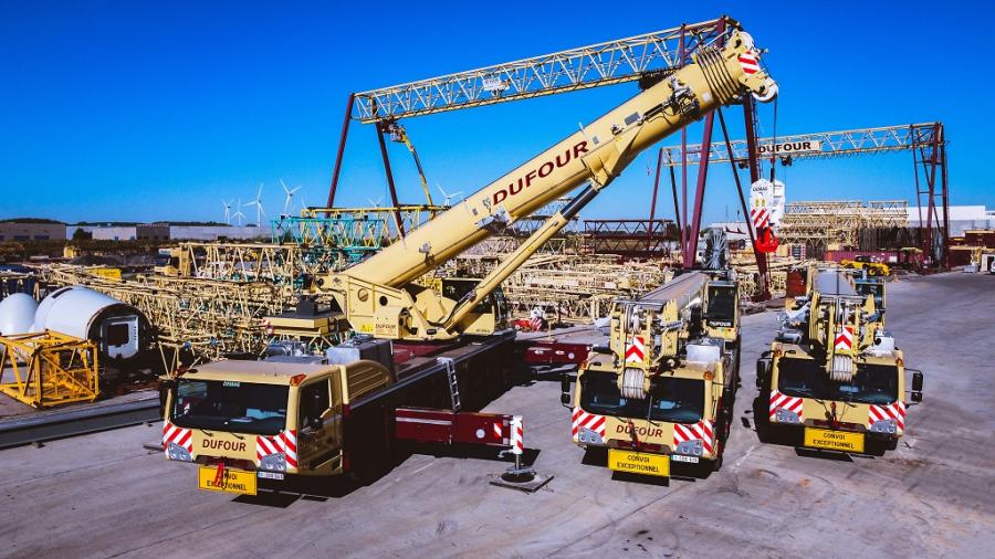 The Dufour Group puts three new Demag AC 250-5 all terrain cranes into operation