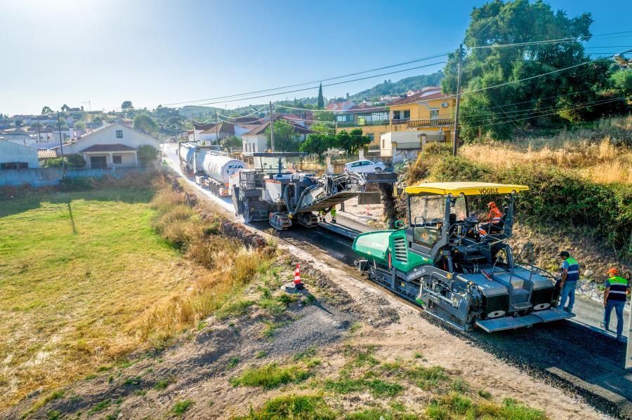 Eco-friendly road rehabilitation with cold recycling train in Portugal